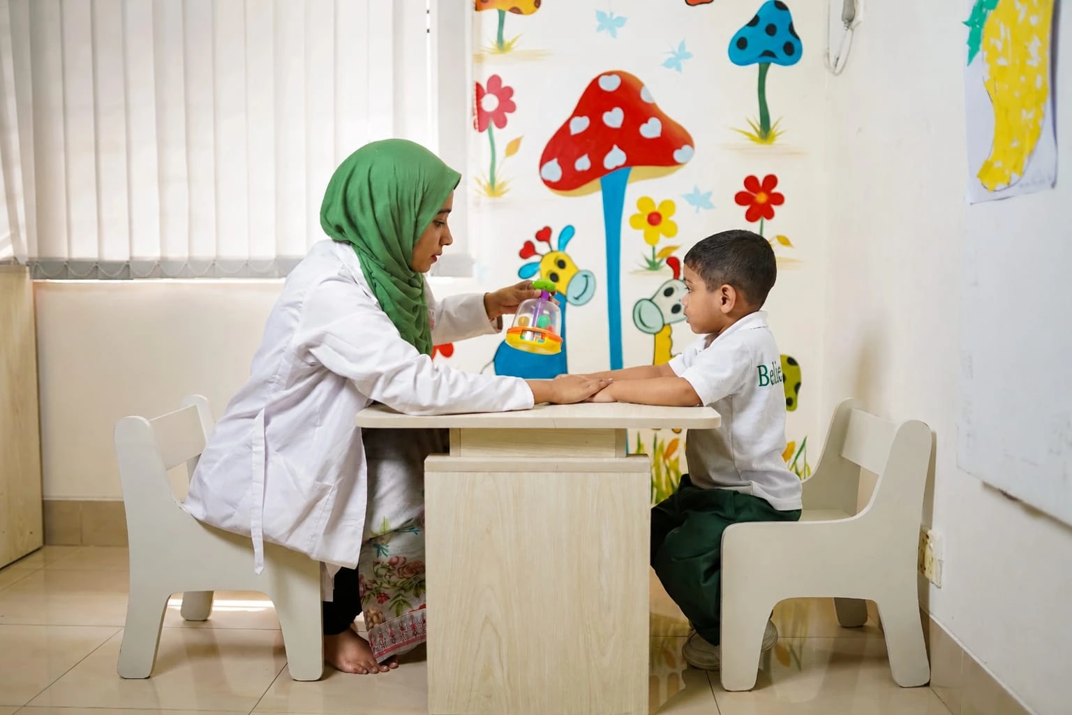 KiddieRocks therapists working with children